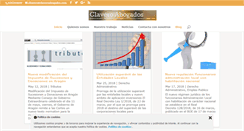 Desktop Screenshot of claveroabogados.com