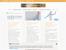 Tablet Screenshot of claveroabogados.com
